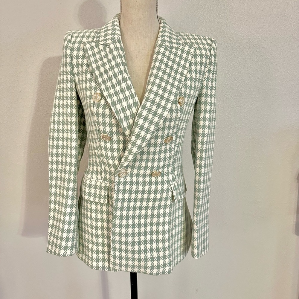 BNWT Zara Mint Green Small Blazer Jacket